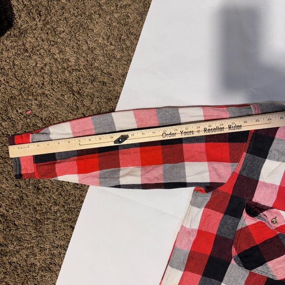Vintage Deer Creek Red & Black Plaid Long Sleeve Button Up Outdoor Shirt - XL - Picture 6 of 6